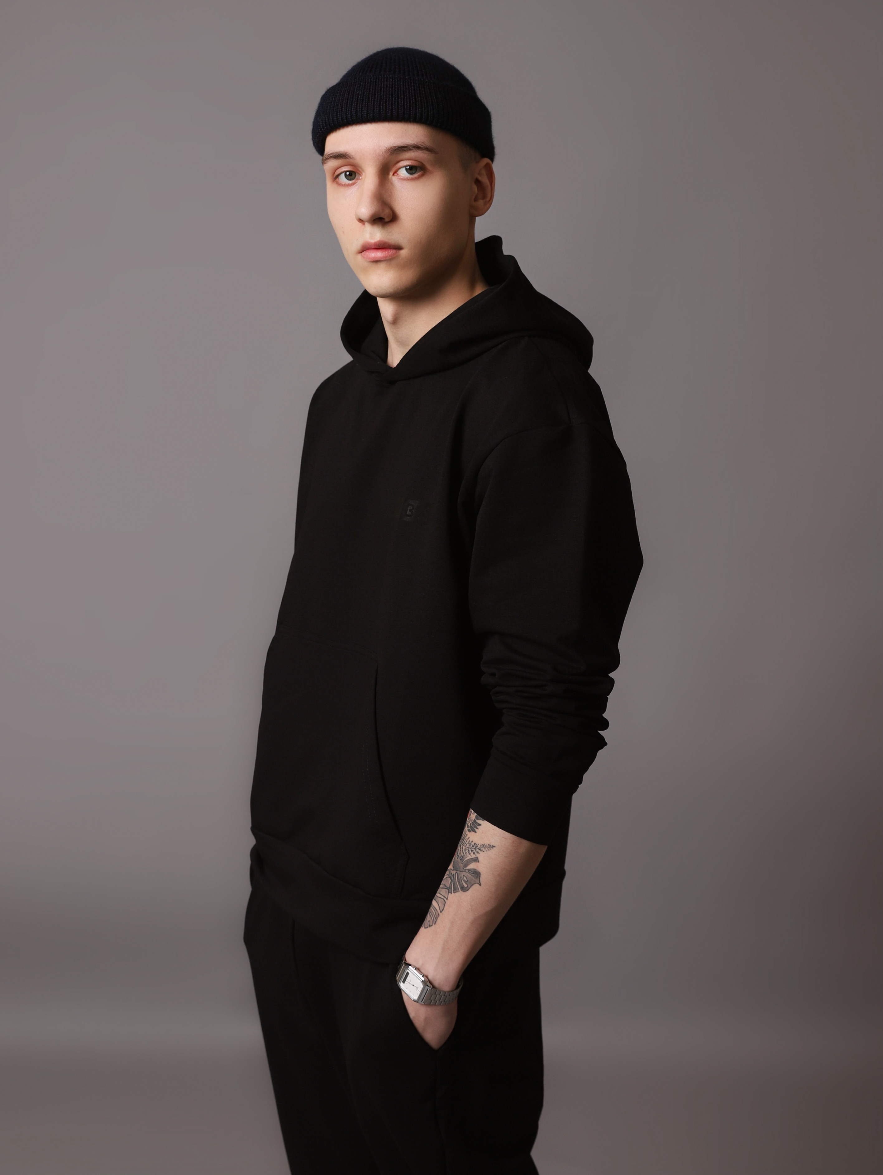 картинка  Толстовка мужская ВТ020-Т Черный  от магазина Спортсоло