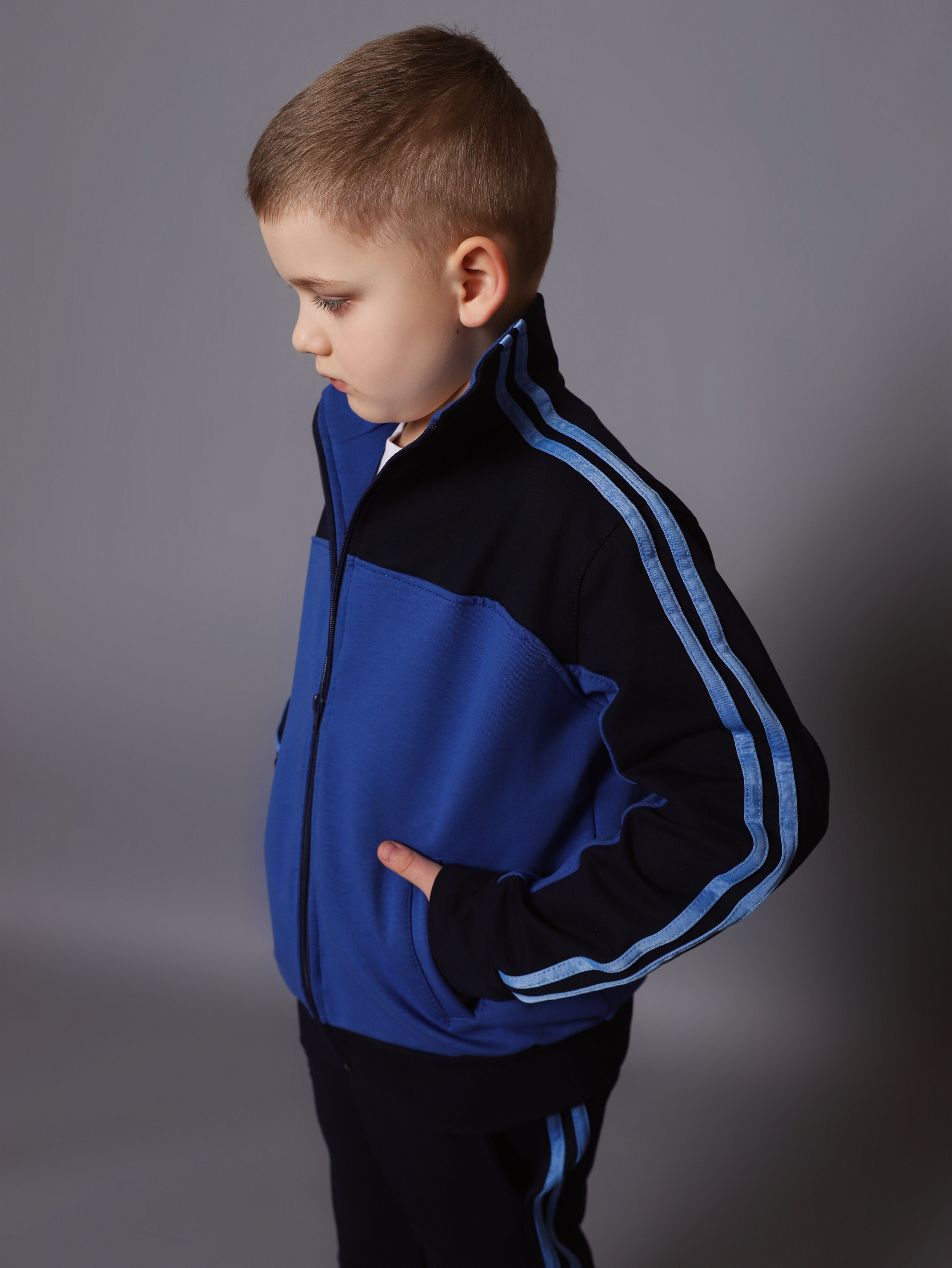 картинка Спортивный костюм К036 Василек-Темно-Синий от магазина Спортсоло