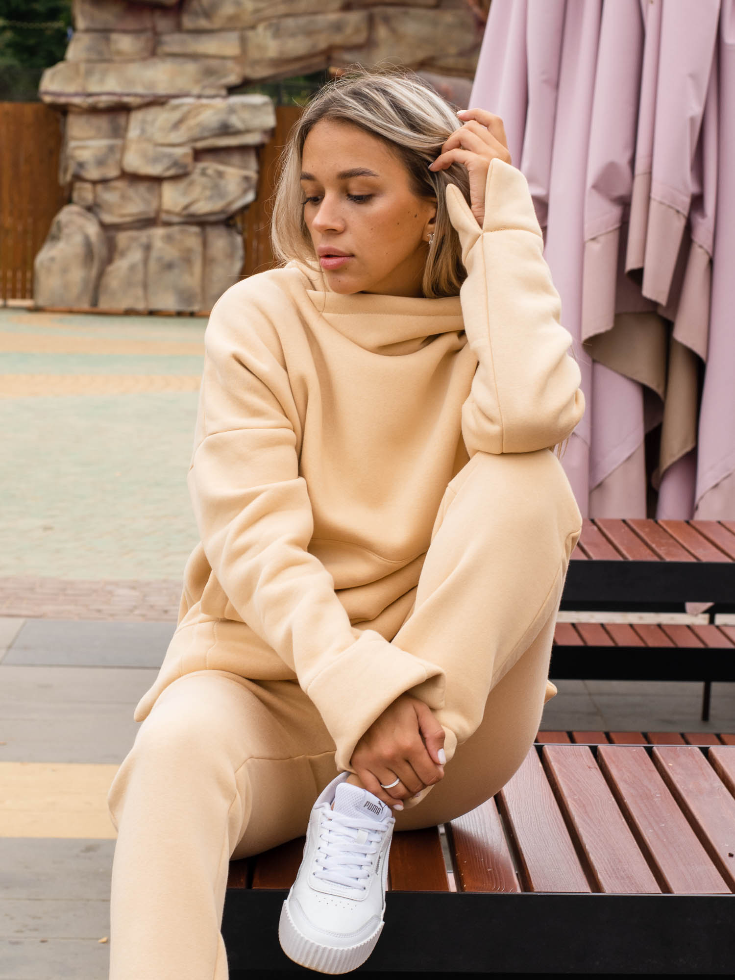 картинка Спортивный костюм БС029 Светло-Бежевый  от магазина Спортсоло