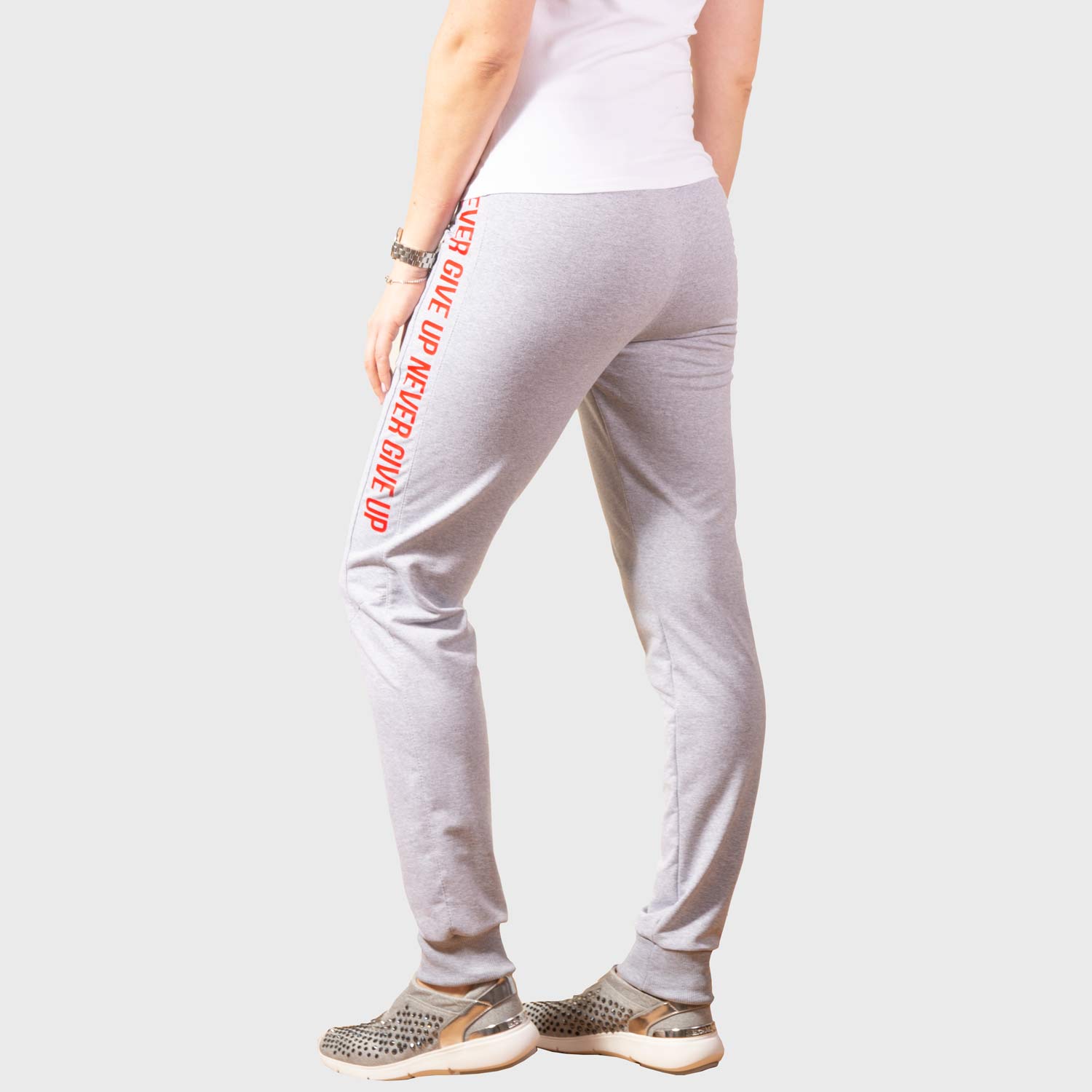 картинка Спортивные брюки Поли, меланж с красным от магазина Спортсоло