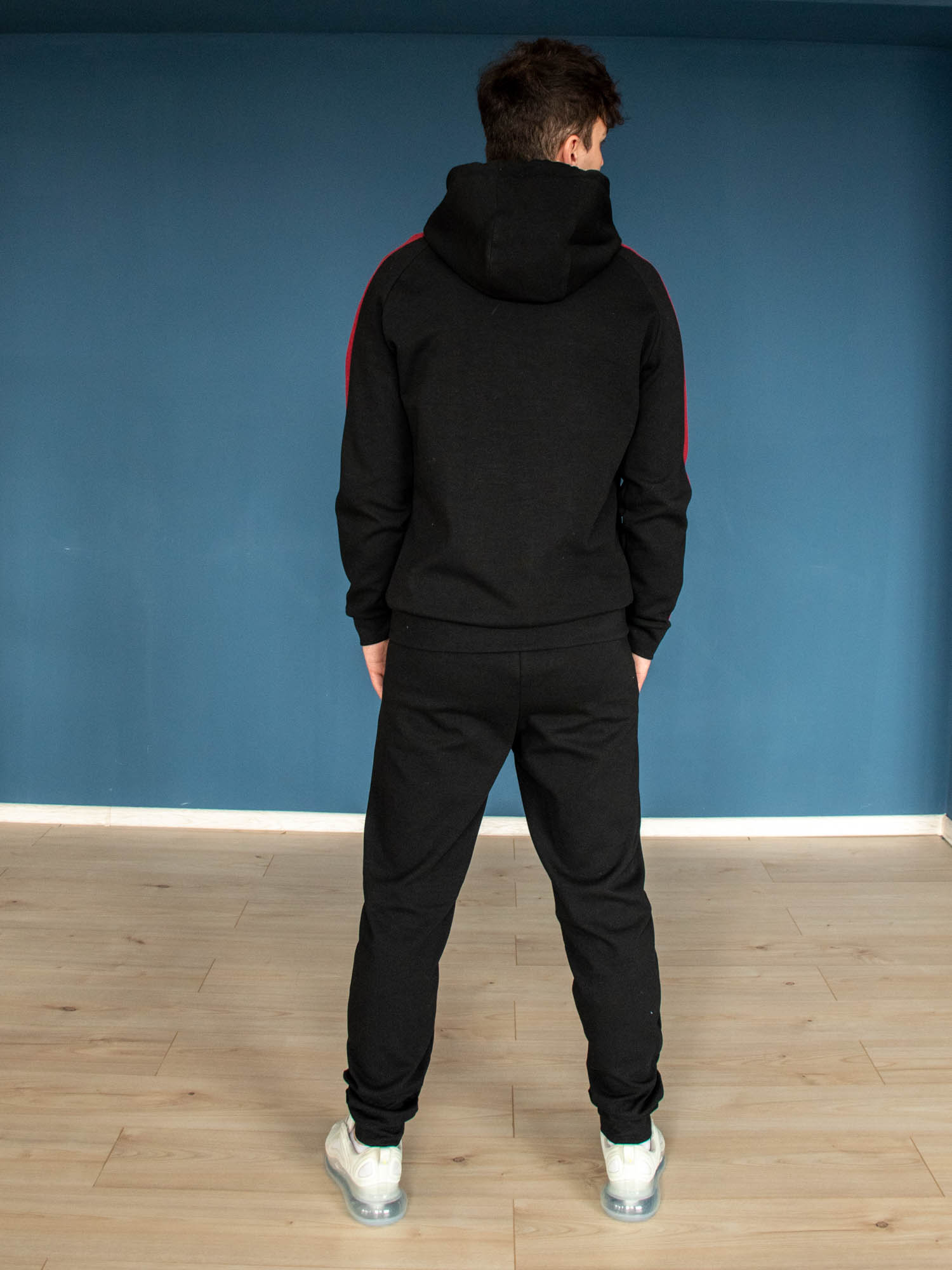картинка Спортивный костюм К020, бордо-черный от магазина Спортсоло