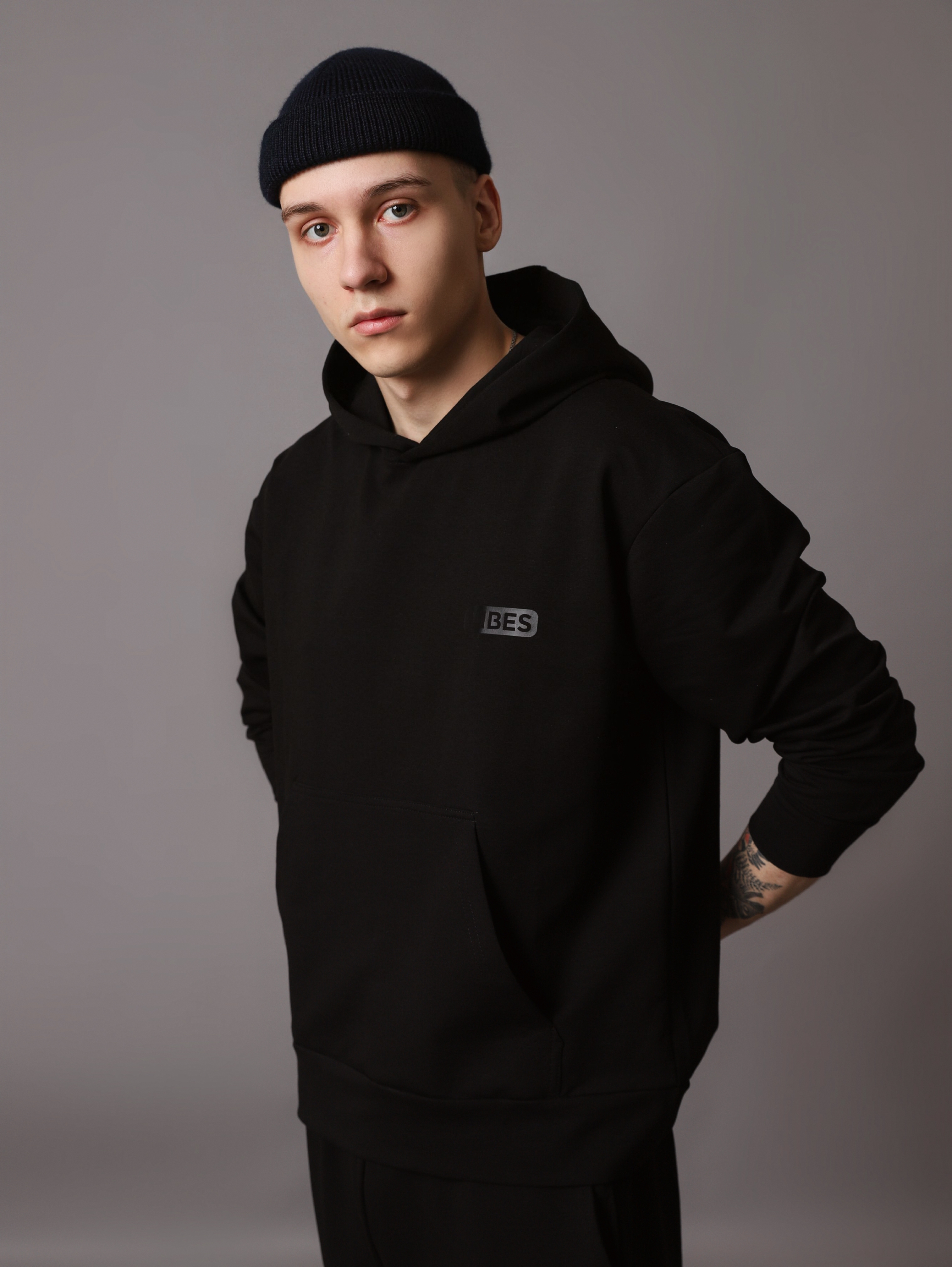 картинка  Толстовка мужская ВТ020-Т Черный  от магазина Спортсоло