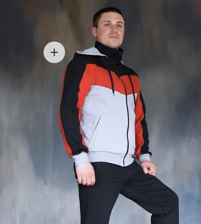 картинка Толстовка мужская Г015-Т Серый от магазина Спортсоло