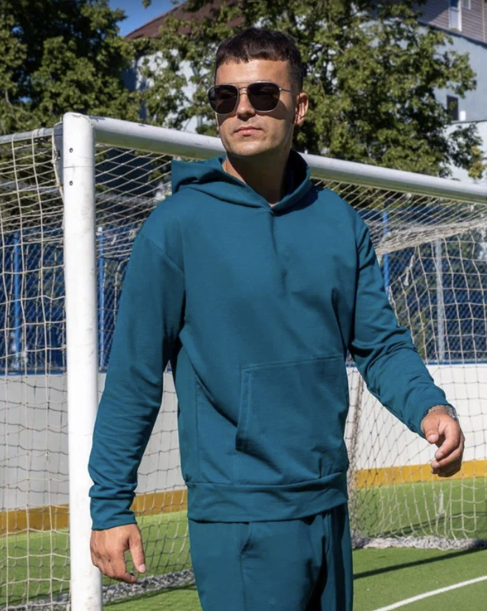 картинка Толстовка мужская ВТ020-Т Петрол  от магазина Спортсоло