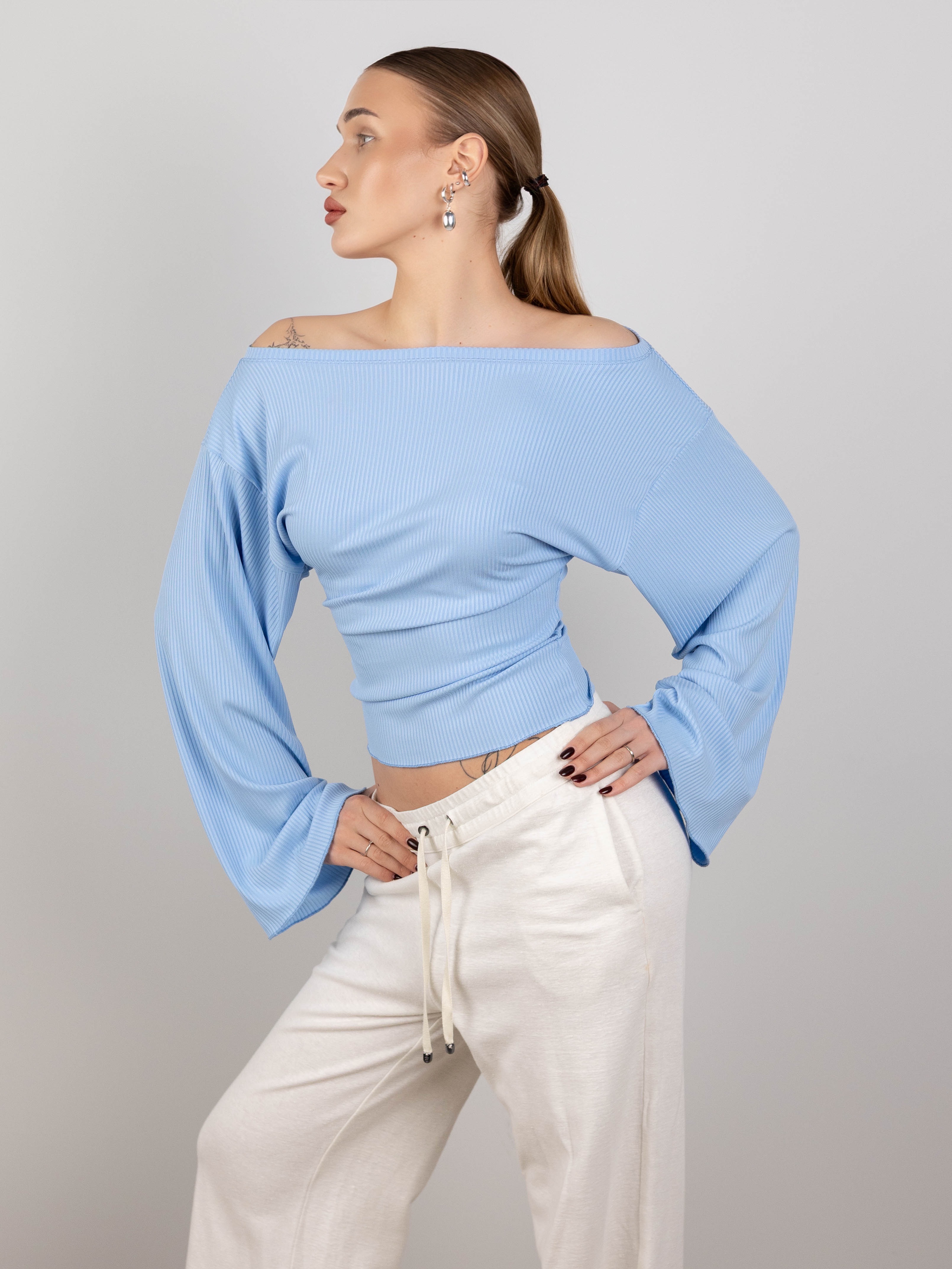 картинка Лонгслив КО101 Голубой  от магазина Спортсоло