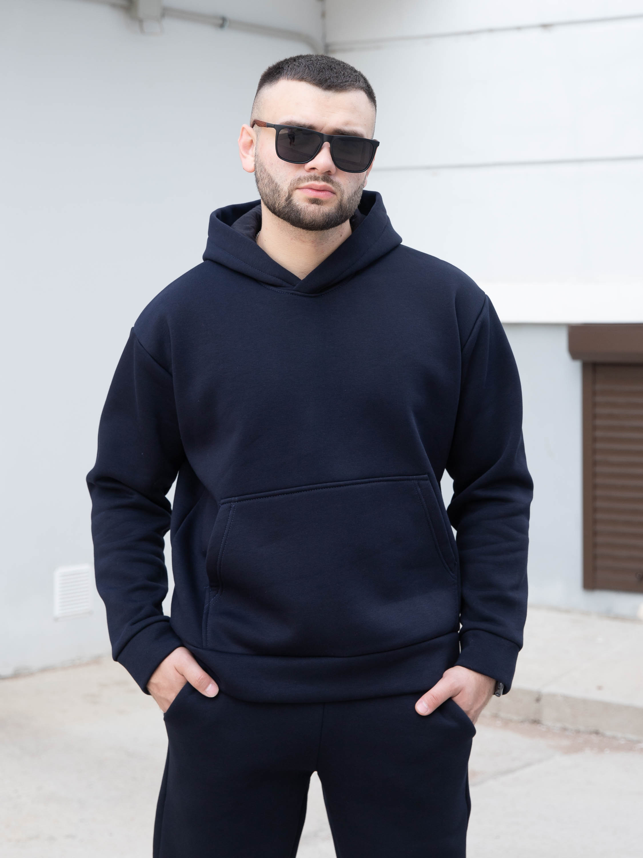 картинка Худи мужское ВХ010 Тем-Синий  от магазина Спортсоло