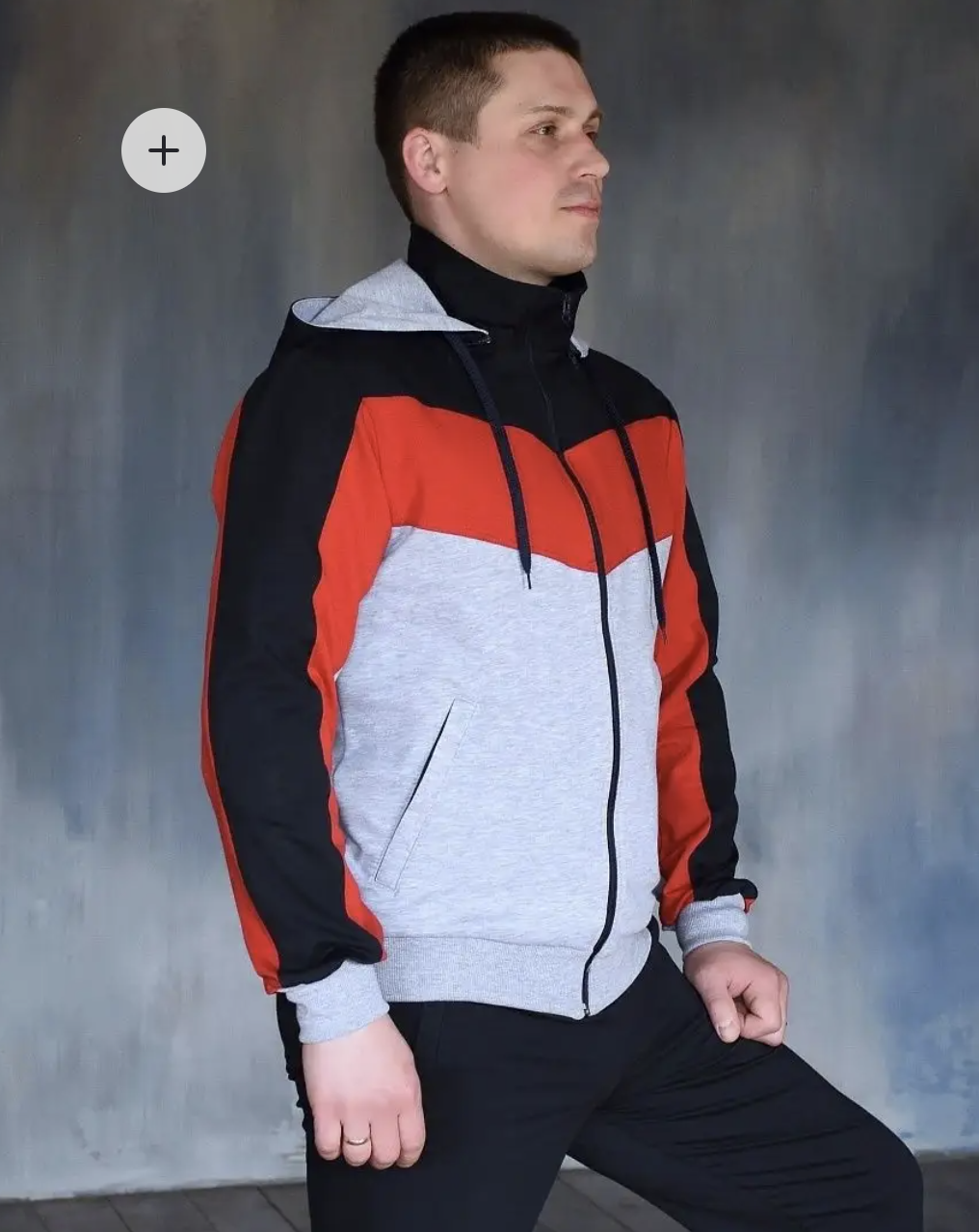 картинка Толстовка мужская Г015-Т Серый от магазина Спортсоло