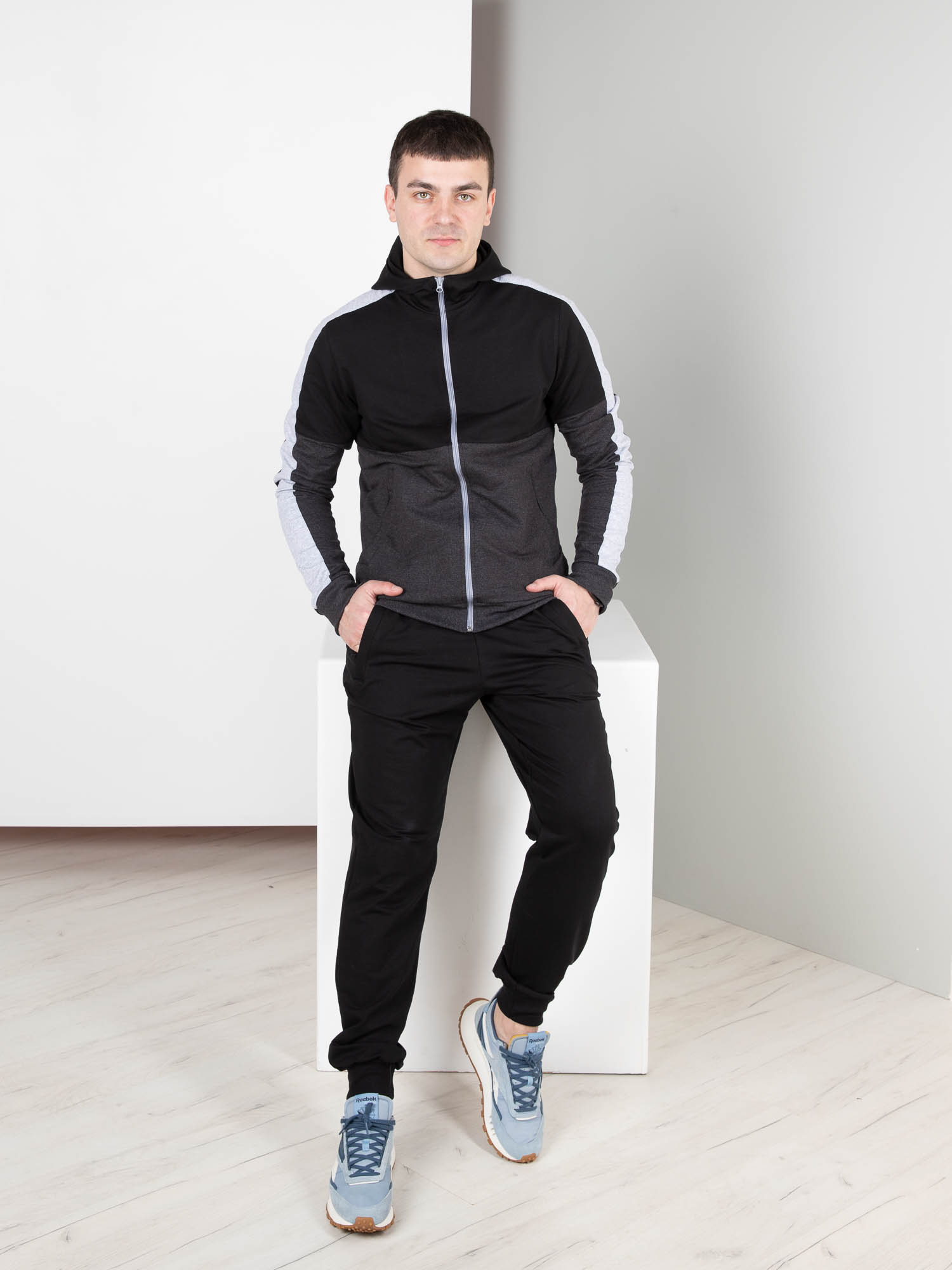 картинка Спортивный костюм Г015 Черный-Антрацит  от магазина Спортсоло