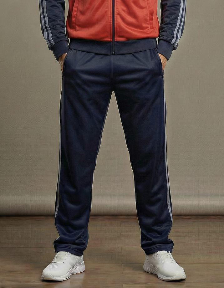 картинка Брюки мужские К015-Б Темно-Синий-Молочный от магазина Спортсоло