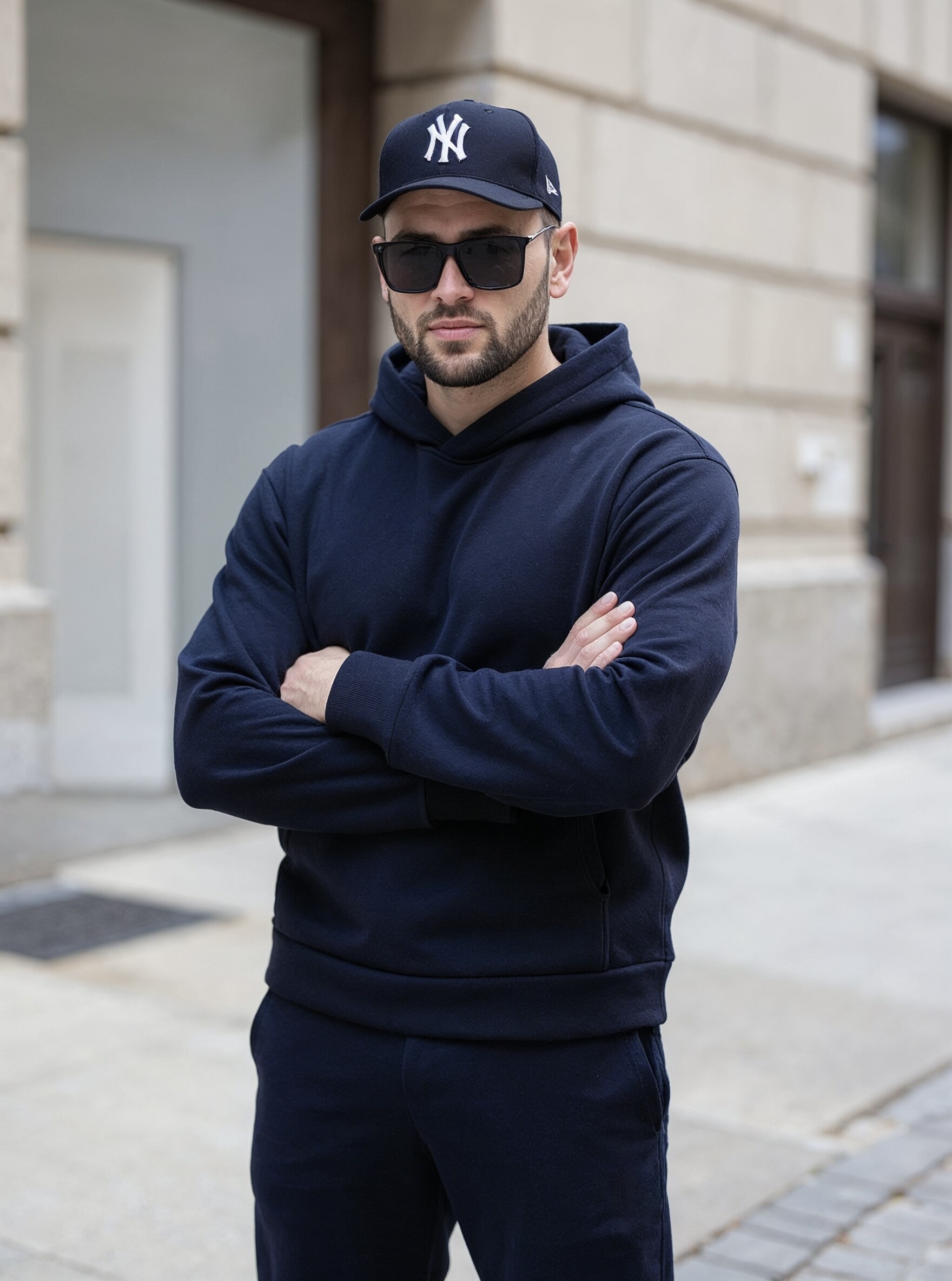 картинка Худи мужское ВХ010 Тем-Синий  от магазина Спортсоло