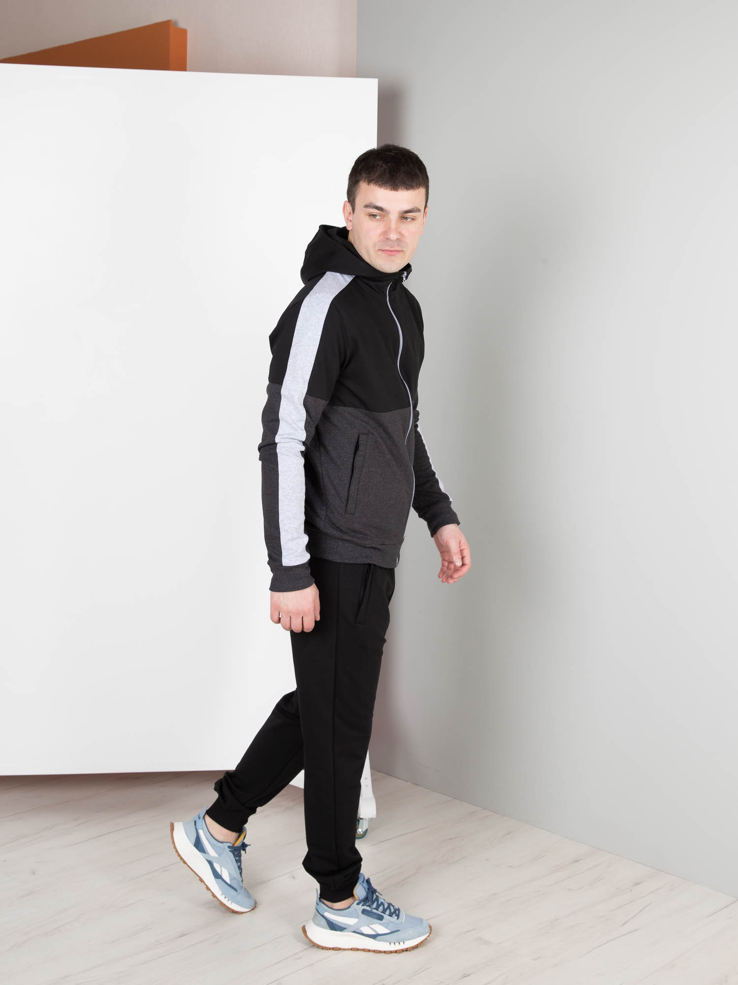 картинка Спортивный костюм Г015 Черный-Антрацит  от магазина Спортсоло