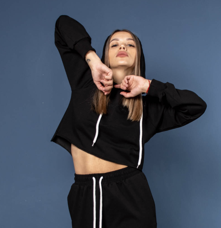 картинка Толстовка женская Г026-Т Черный  от магазина Спортсоло