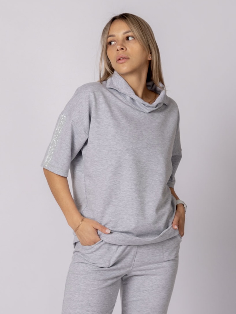 картинка Толстовка блузка Г026-Т Серый (СТОК) от магазина Спортсоло