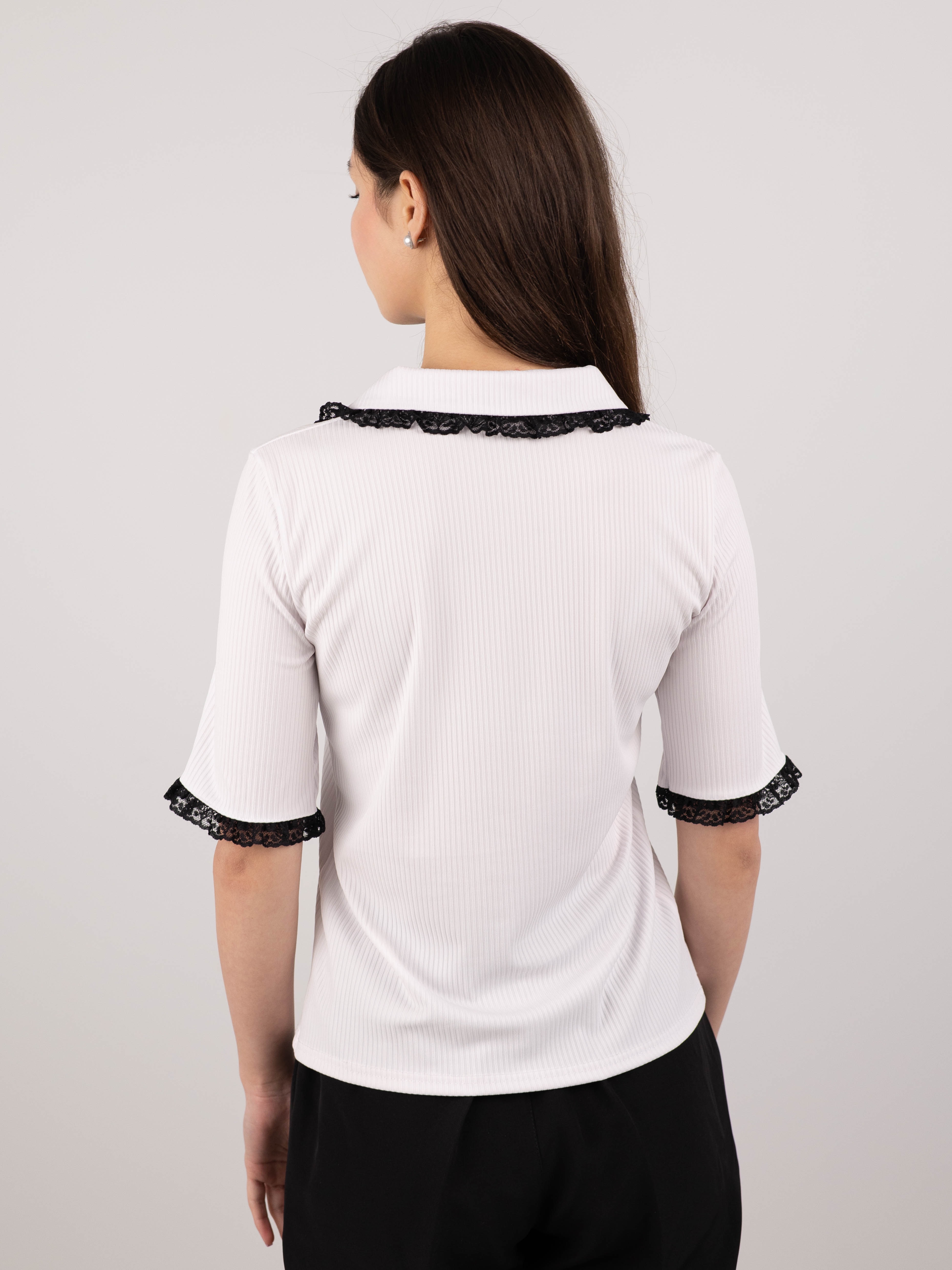 картинка Футболка поло женская Old Money КМ100 Белая от магазина Спортсоло