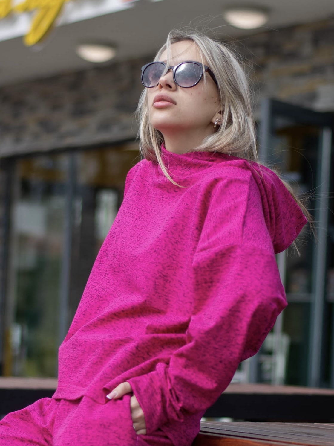 картинка Кофта женская К065-Т Фуксия-Черный от магазина Спортсоло