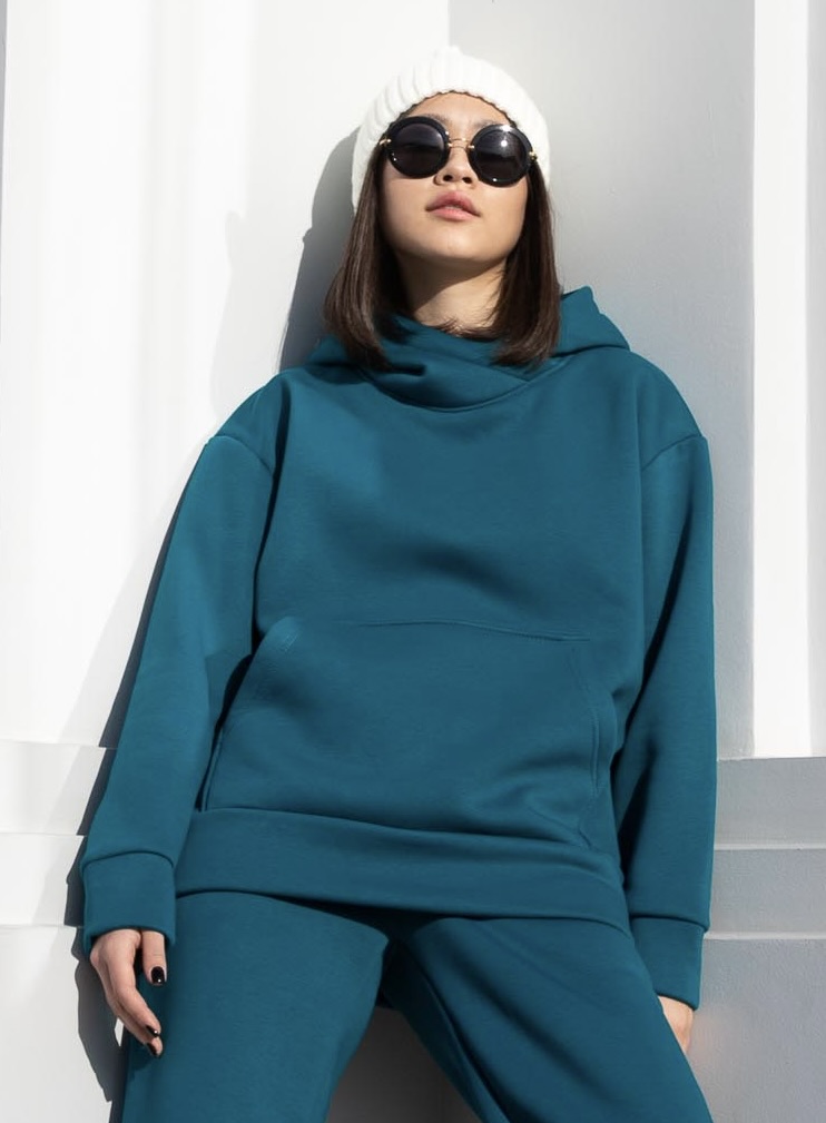 картинка Худи женское БХ030 Морская-Волна  от магазина Спортсоло