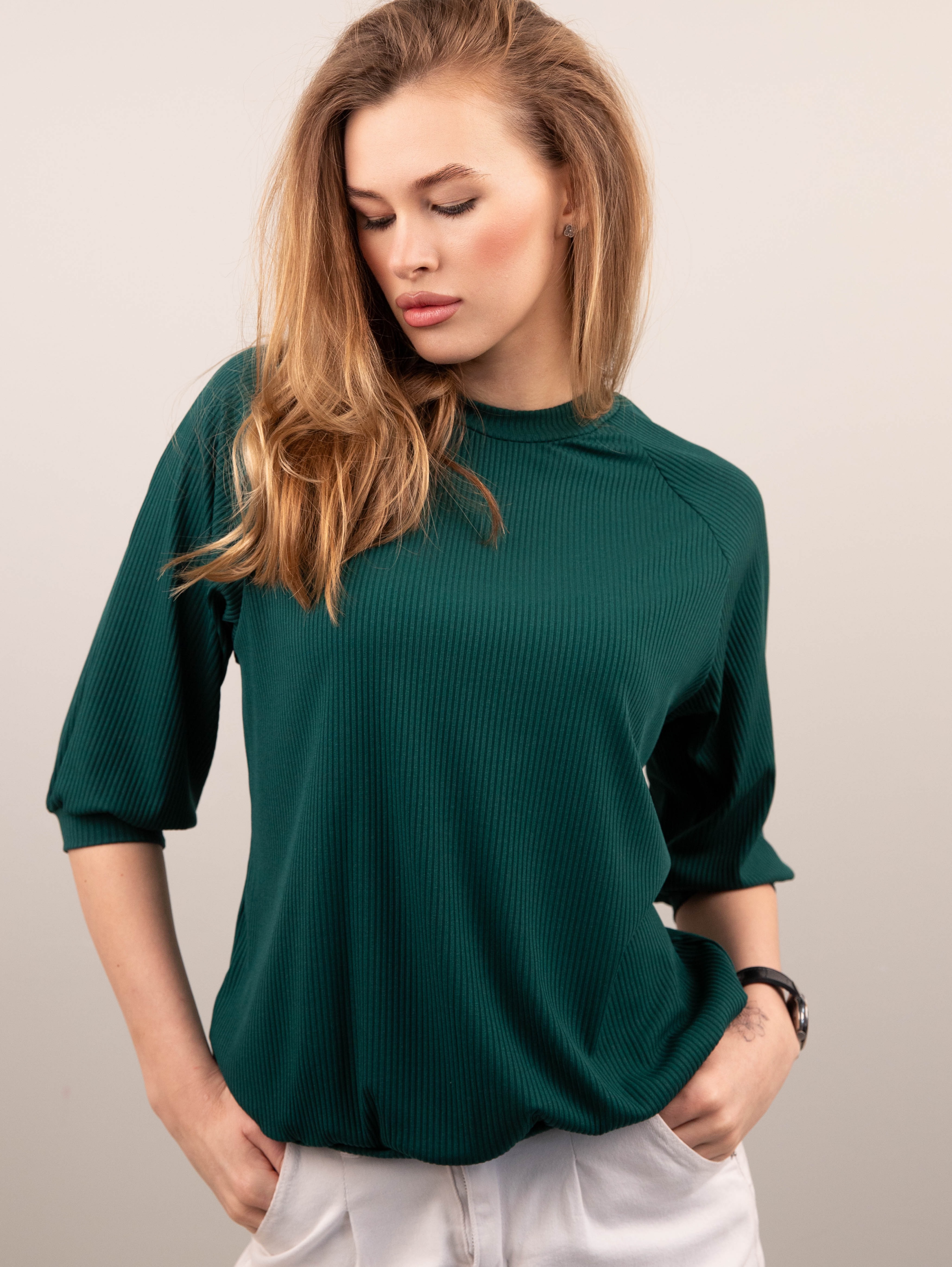 картинка Блузка женская КФ250 Изумруд от магазина Спортсоло