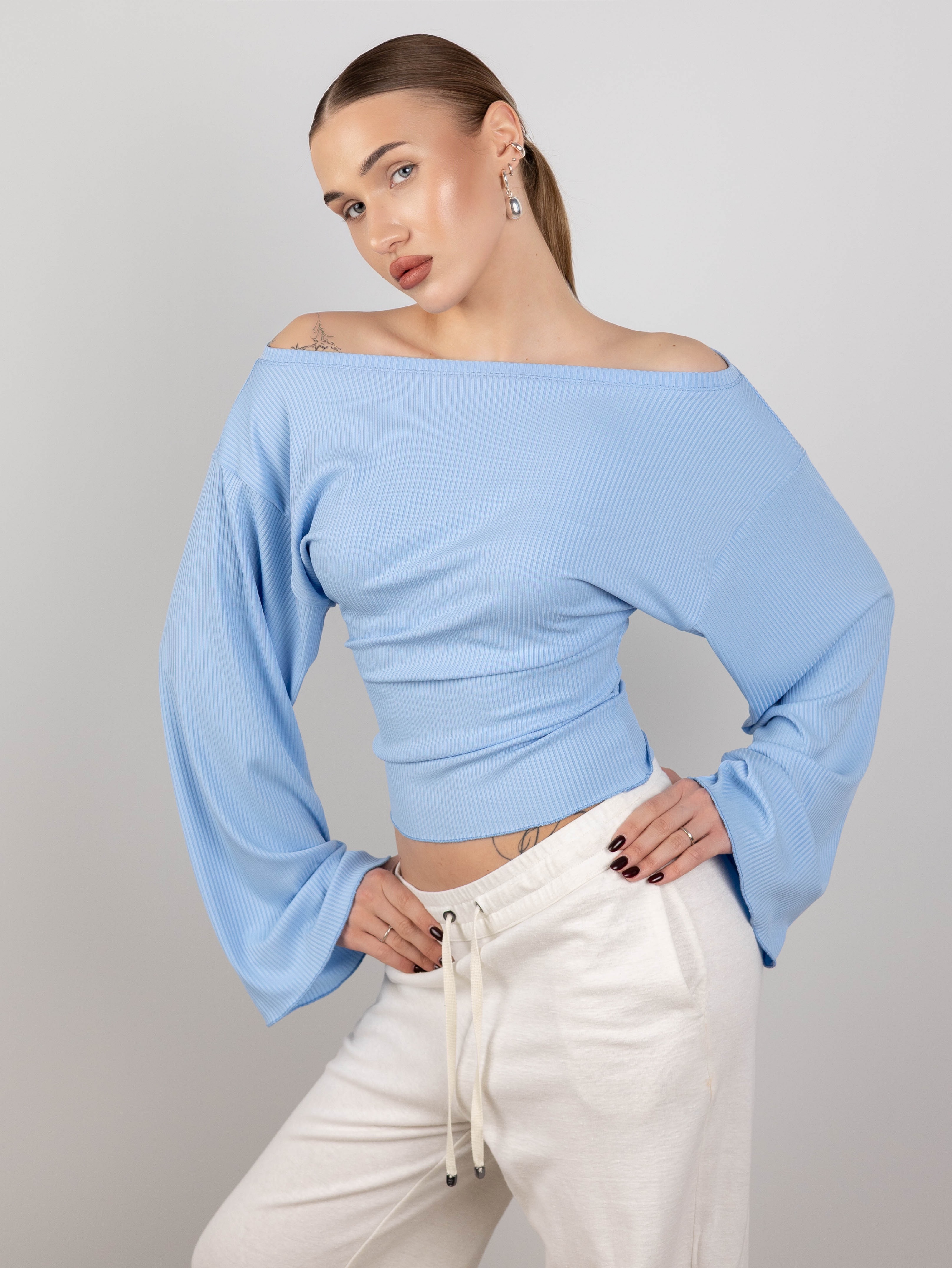 картинка Лонгслив КО101 Голубой  от магазина Спортсоло