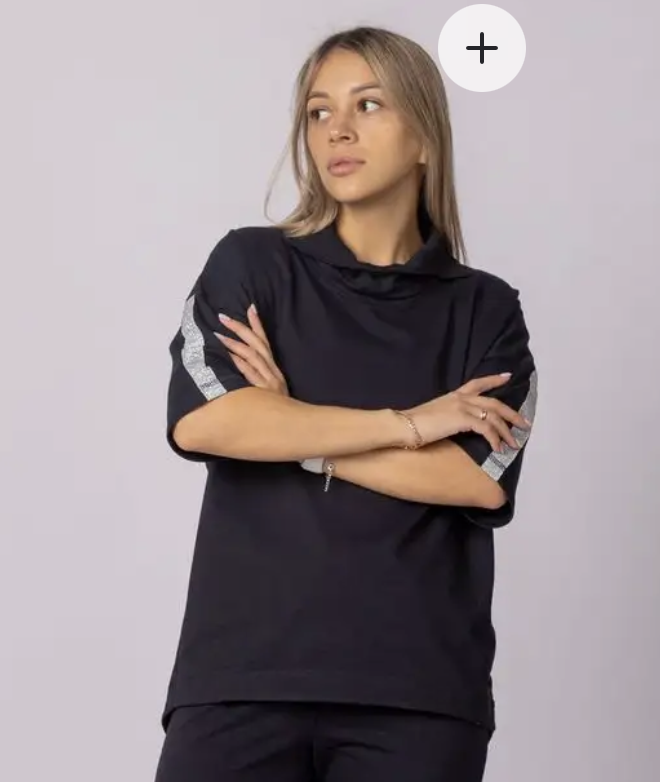 картинка Футболка Блузка Г026-Т Черный от магазина Спортсоло